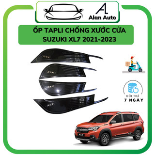 Ốp tapli cánh cửa xe Suzuki XL7 2020-2022, Ốp chống xước táp li cửa mẫu carbon cao cấp