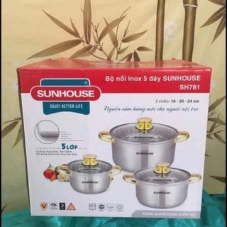 Bộ 3 nồi Sunhouse