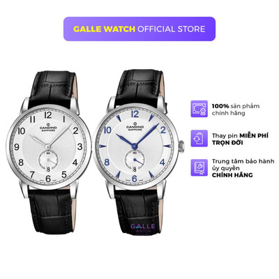 Đồng hồ nam Candino C4591 mặt kính Sapphire, chống nước 5 ATM, dây da lịch lãm chính hãng Thụy Sỹ