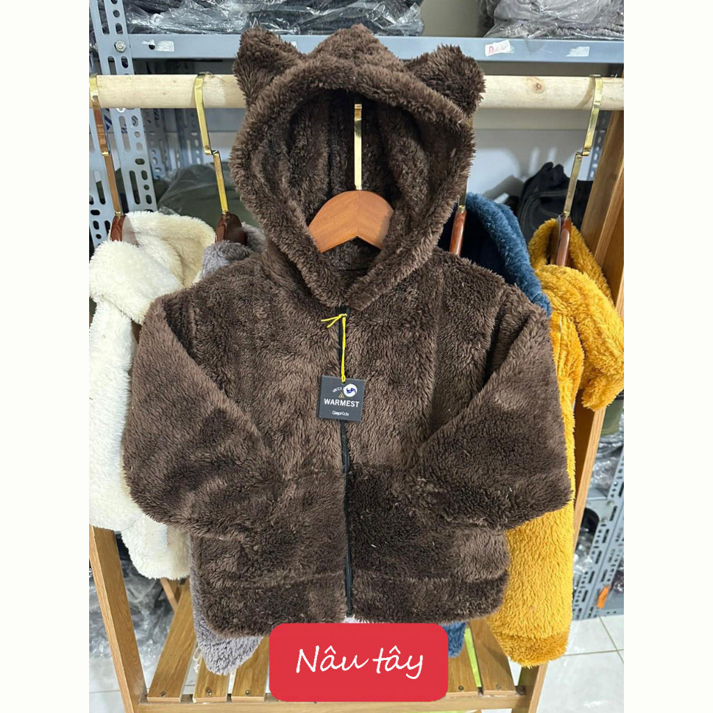 Áo Khoác Lông Cho Bé Trai, Bé Gái từ 8-45kg