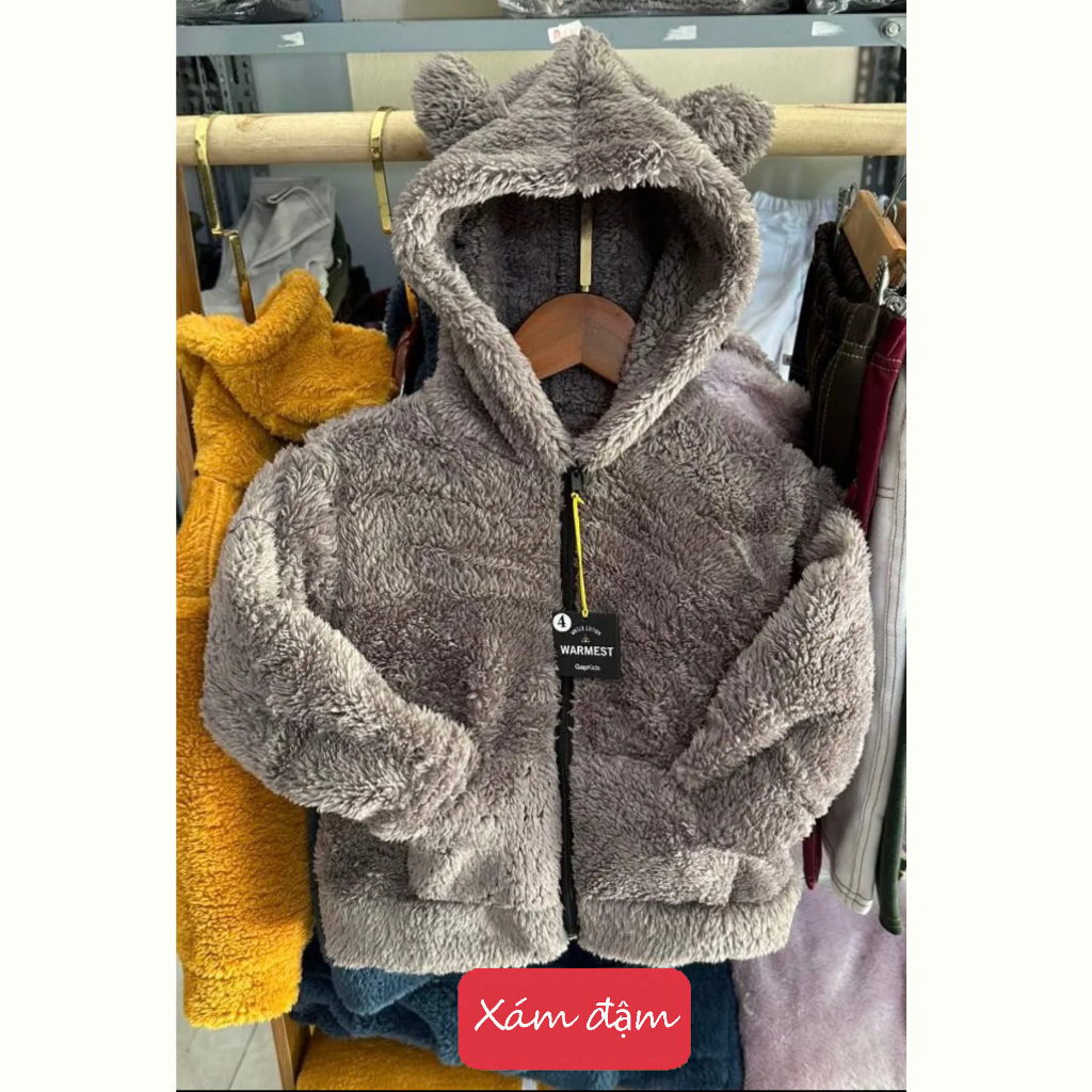 Áo Khoác Lông Cho Bé Trai, Bé Gái từ 8-45kg