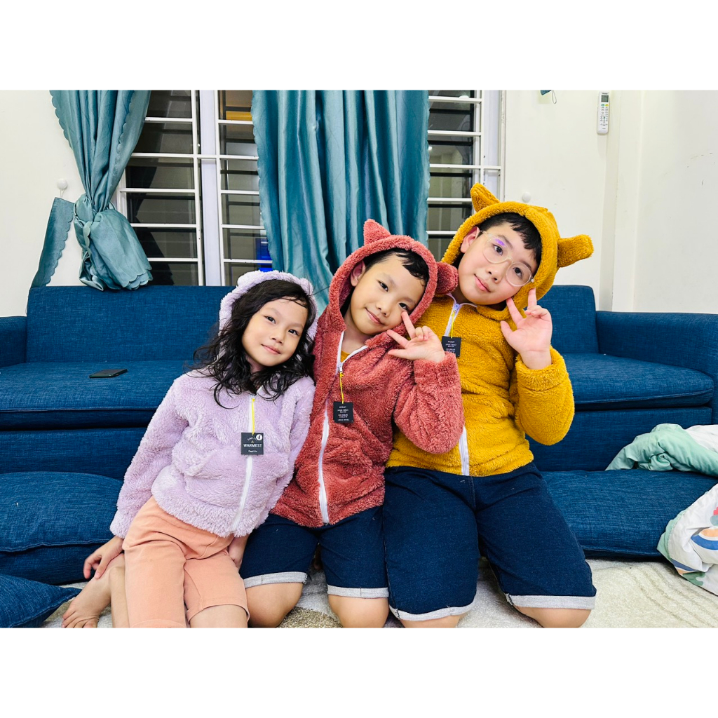 Áo Khoác Lông Cho Bé Trai, Bé Gái từ 8-45kg