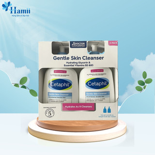Set 2 Sữa rửa mặt dịu nhẹ cho mọi loại da Cetaphil Gentle Skin Cleanser 591ml 591ml x 2 Chai Mỹ