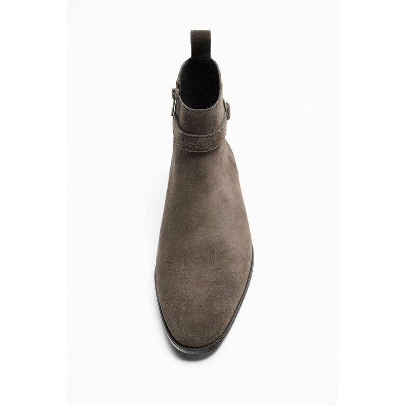 Giày boots nam da lộn mũi nhọn Zara authentic ANKLE size 39