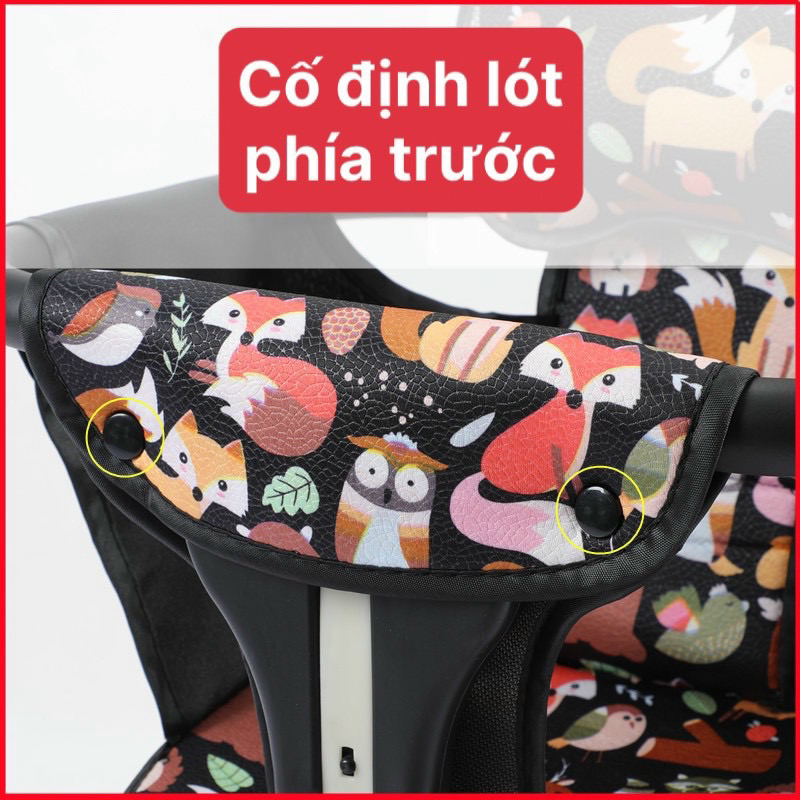 LN189-Lót ghế xe đẩy gấp gọn cho bé