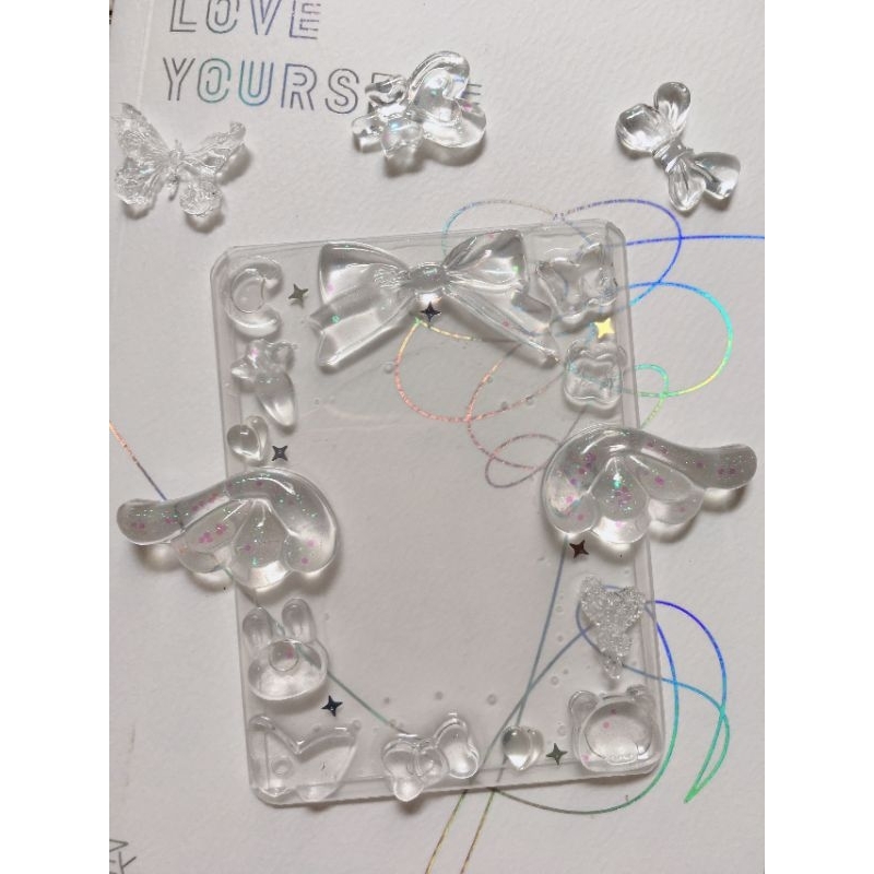 Toploader decor resin đôi cánh