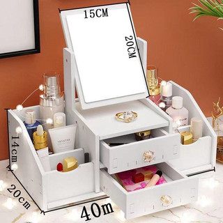Kệ đựng mỹ phẩm mini tiện dụng 2 tầng