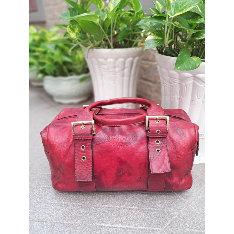 Túi si hiệu Ontani Christian Italy form trống size 33x20