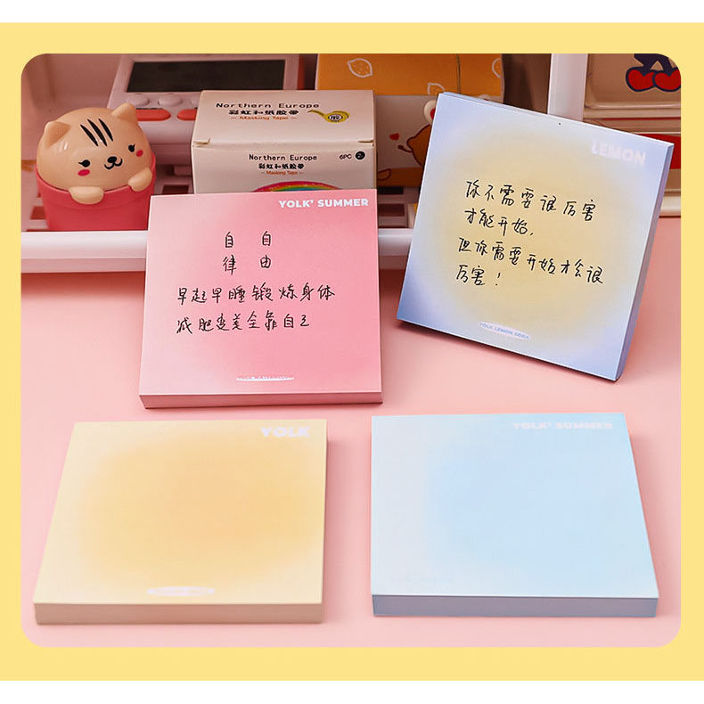 Tập 50 tờ giấy note ghi chú dày mịn Sticky Note 4 màu