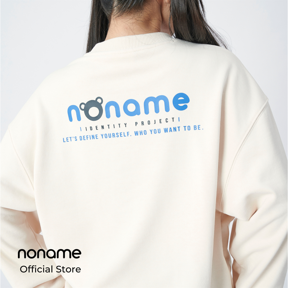 Áo Sweater Unisex noname Bear Icon /Cream_NNMWD6001D640