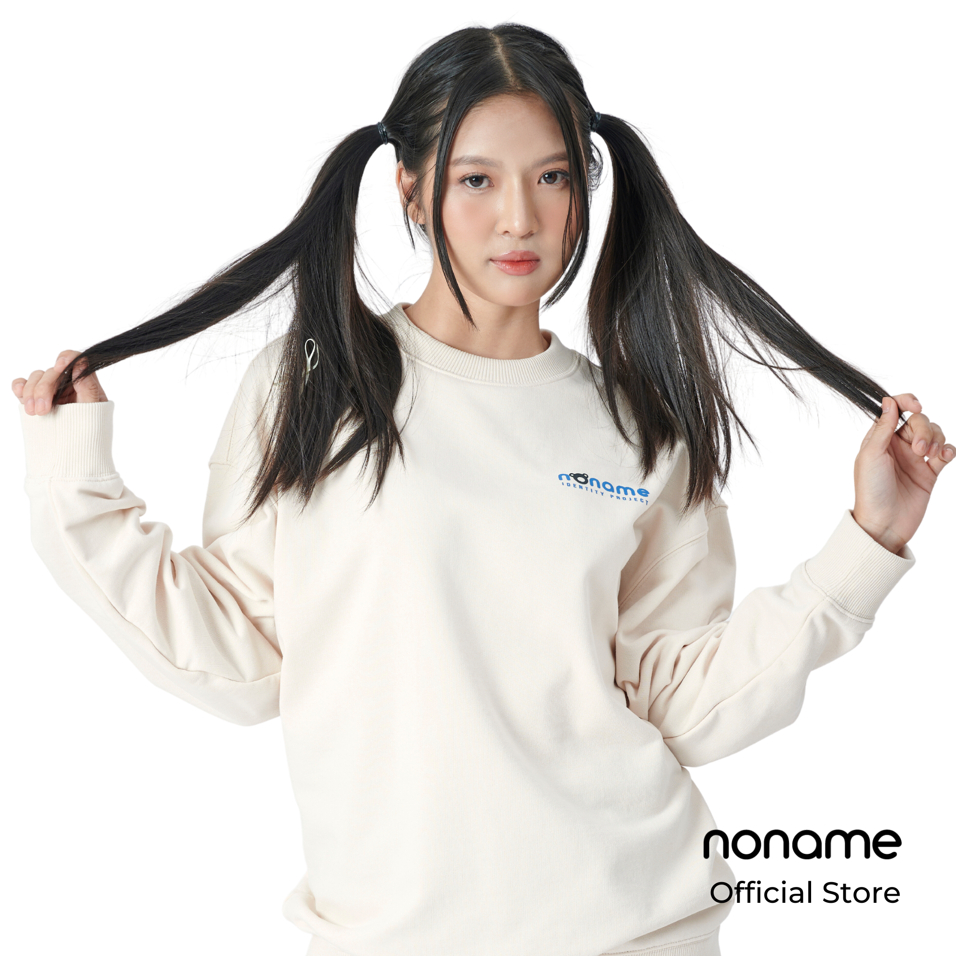Áo Sweater Unisex noname Bear Icon /Cream_NNMWD6001D640