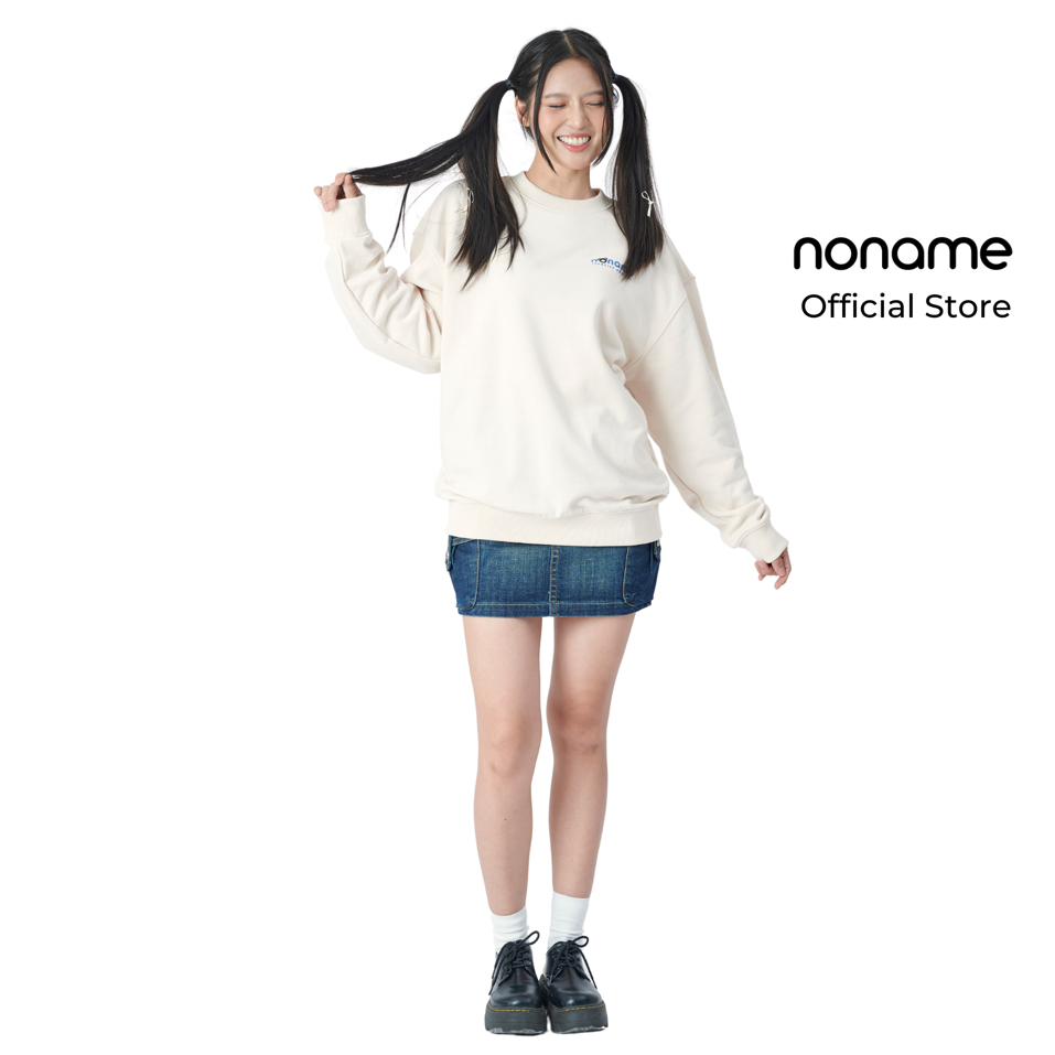 Áo Sweater Unisex noname Bear Icon /Cream_NNMWD6001D640