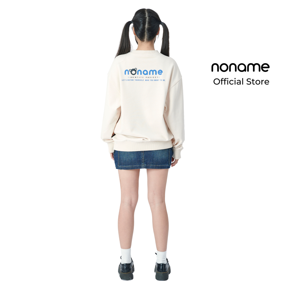 Áo Sweater Unisex noname Bear Icon /Cream_NNMWD6001D640