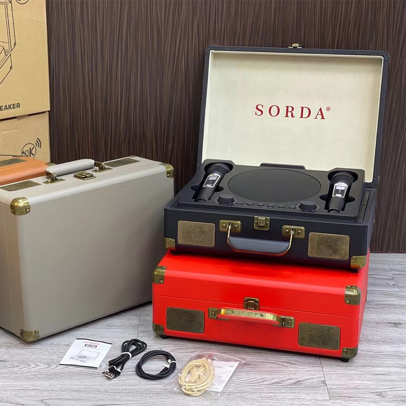 Loa Karaoke SORDA SD 2109 Thiết Kế Va Li Sách Tay, Tích Hợp 2 Micro Không Dây Cao Cấp, Độ Bền Cao. Bảo Hành 12 Tháng