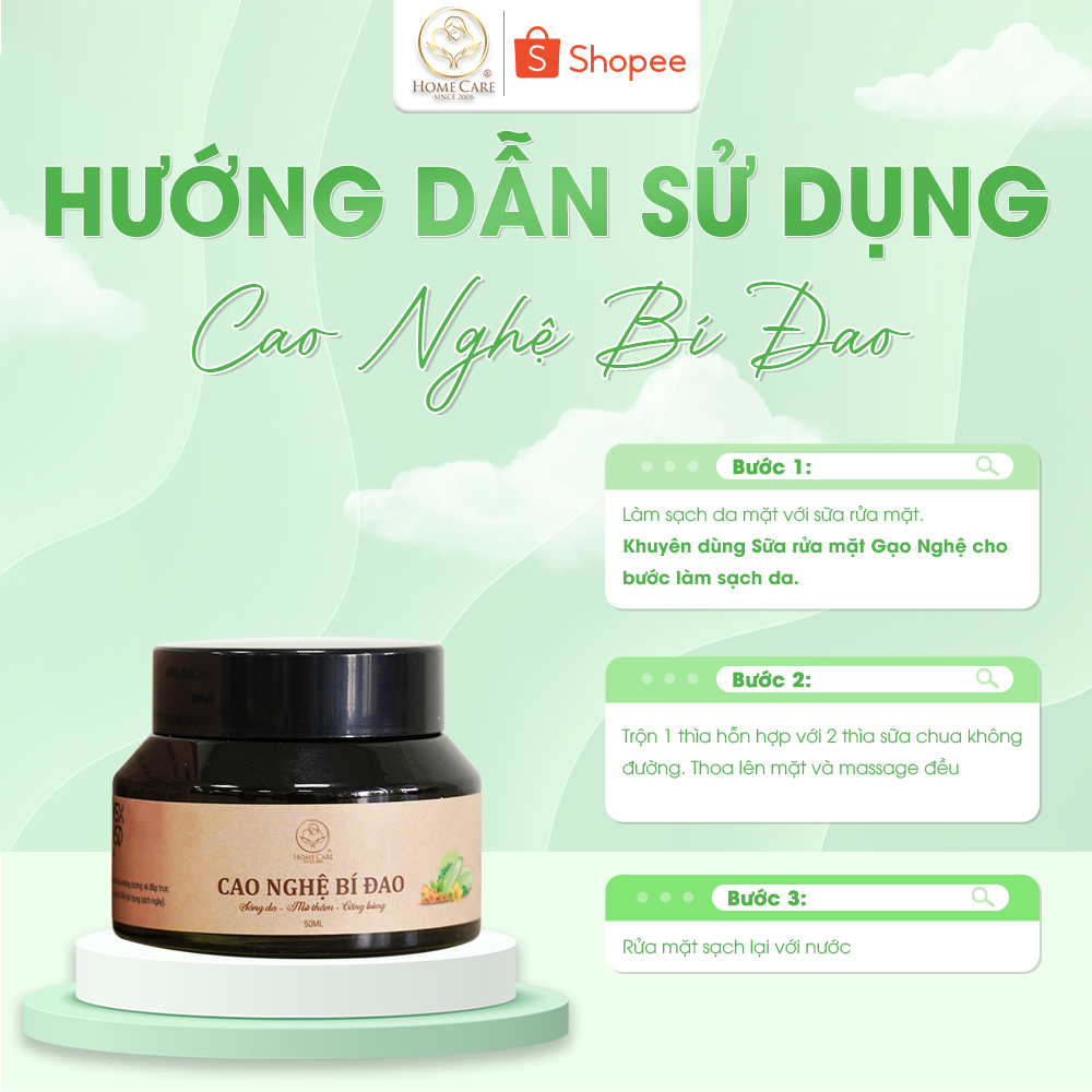 Mặt nạ Cao nghệ bí đao Home Care 50ml