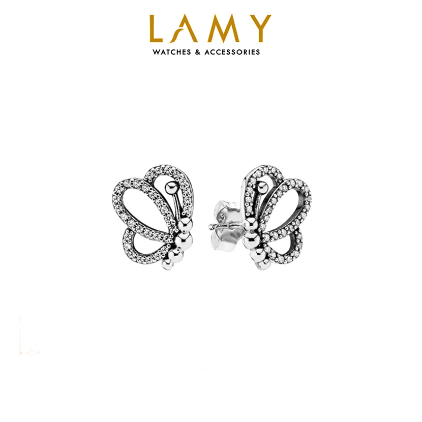 Khuyên tai nữ CDE Butterfly Outlines Earrings CDE3053SV - Khuyên tai bạc cao cấp S925 ALE