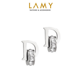 Khuyên tai nữ CDE D-shaped Earrings Silver CDE3019SV