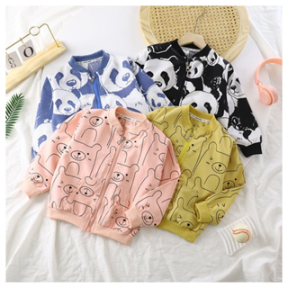 Áo khoác gió kaki cho bé yêu, Áo khoác trẻ em cardigan bé trai và bé gái dài tay dây kéo.