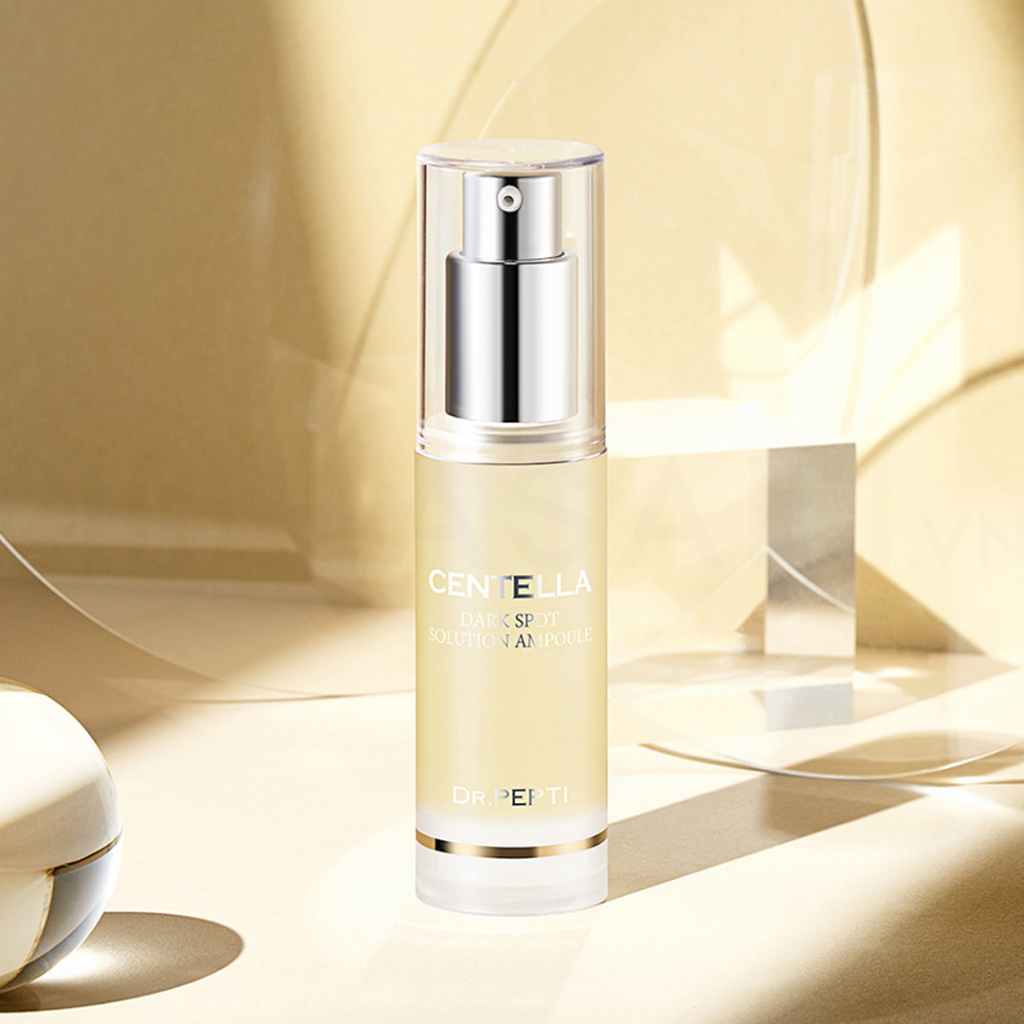Tinh Chất Dưỡng Trắng căng bóng DR.PEPTI Centella Dark Spot Solution Ampoule 30ml