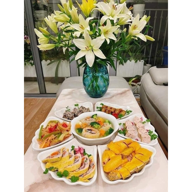 BỘ BÁT ĐĨA HOA MĂT TRỜI HÀNG LOẠI 1