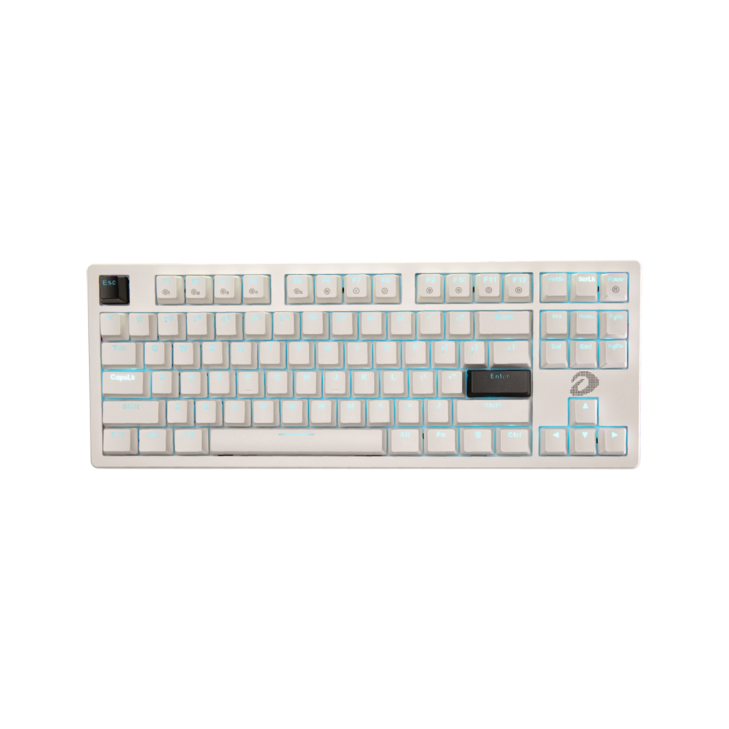 Bàn Phím Cơ TKL Dareu EK87 V2 Black, White - Đèn Led Bo Viền RGB - Keycap ABS - Bảo Hành Chinh Hãng 3 Năm