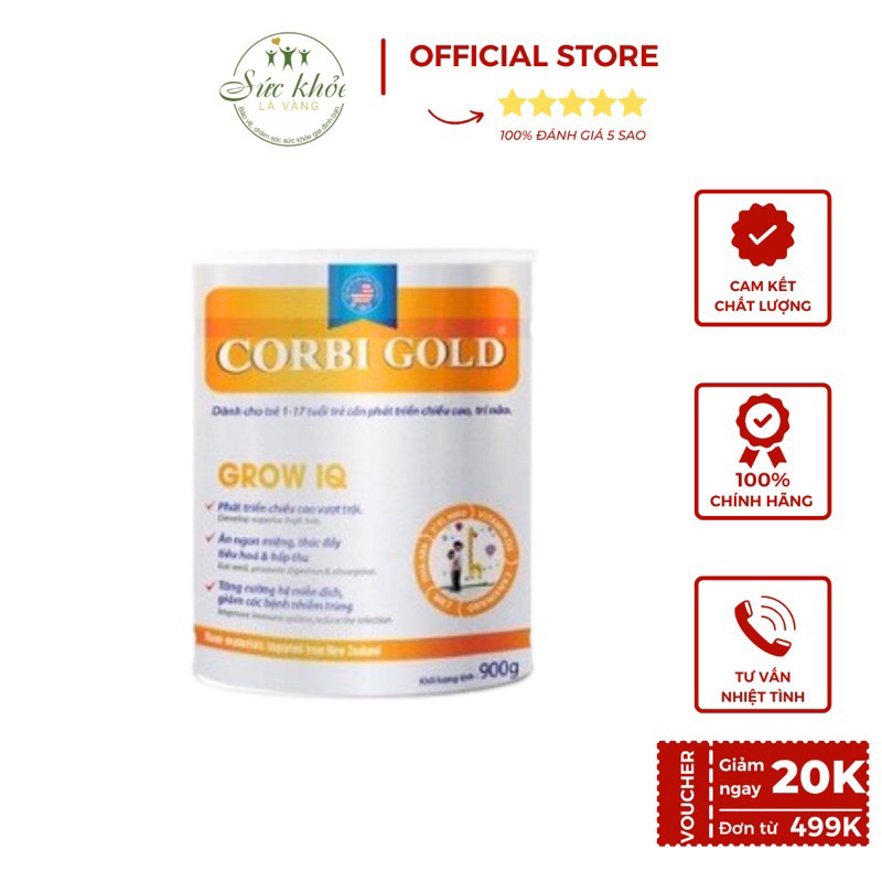 Sữa Bột Corbi Gold 900G Cung Cấp Dưỡng Chất Thiết Yếu Cho Mọi Người
