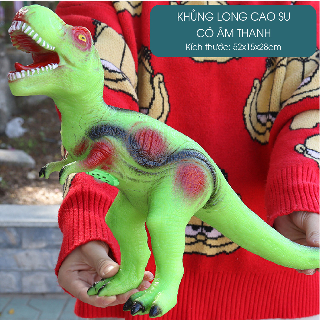 Đồ Chơi Mô Hình Khủng Long Bằng Cao Su Mềm Có Âm Thanh Chất Lượng Cao Cho Bé