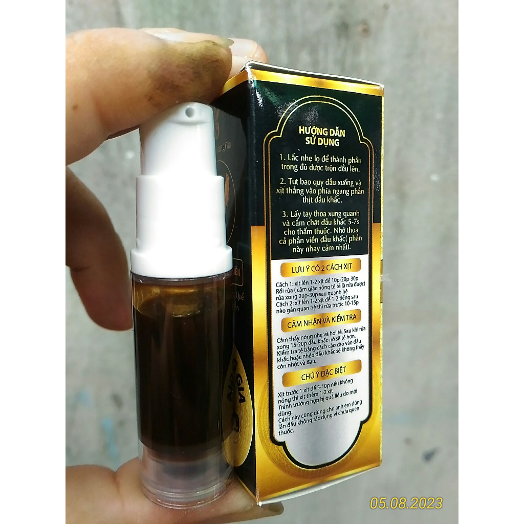 HOÀNG GIA sin su che tên khi gửi 6ml và 3ml