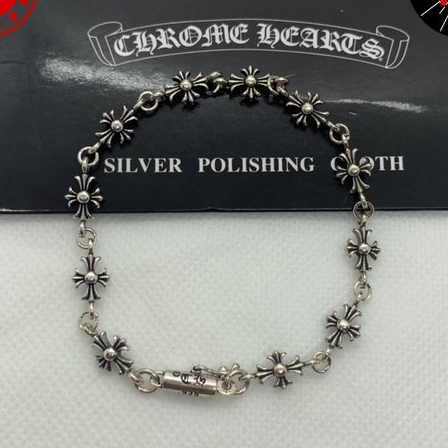 Lắc tay Chrome Heart Tiny E cross bạc vàng fullbox - Shop Lộc Độc Và Lạ 92