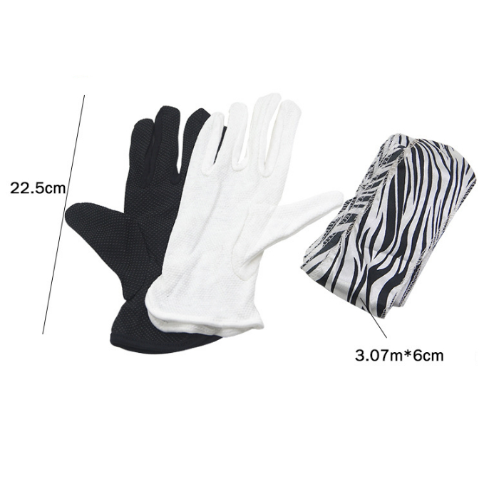 Ảo thuật găng tay hóa khăn dài loại tốt bao tay vải xịn dày không lộ khăn bên trong