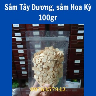 100gr Sâm tây dương, sâm hoa kỳ thái lát, cực thơm Tiemthuoccamnhung