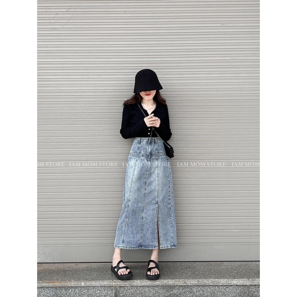 CHÂN VÁY JEASN 2 TÚI CƠI MẪU MỚI CHẤT SIÊU ĐẸP