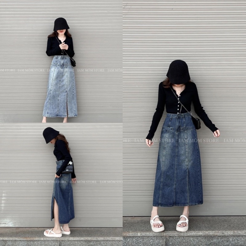 CHÂN VÁY JEASN 2 TÚI CƠI MẪU MỚI CHẤT SIÊU ĐẸP