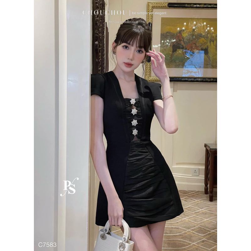 Váy xinh kèm 4 tag nơ đá siêu xinh