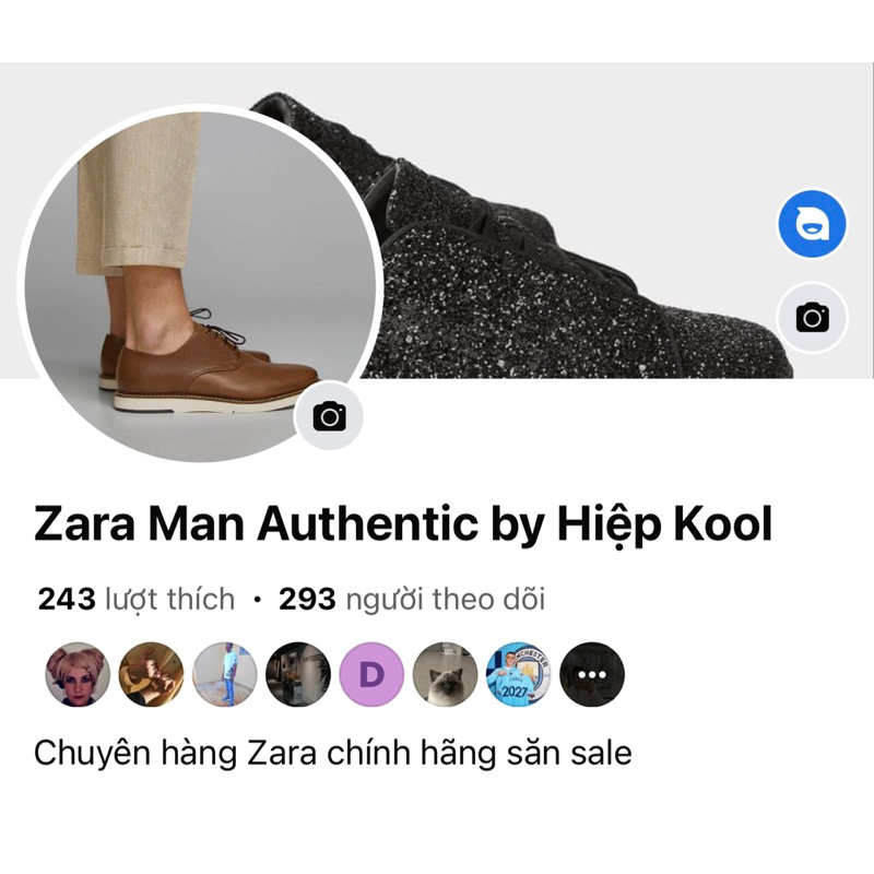 Giày lười màu đen Zara authentic TRACK SOLE size 41