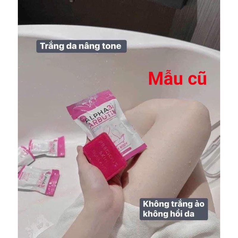 Soap Tắm Trắng Alpha Arbutin Collagen Soap, Xà Phòng Tắm Trắng Thái Lan