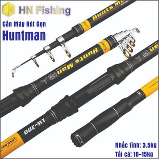 Cần câu máy Huntsman. Cần máy rút chất liệu Carbon nhấc tĩnh 3.5kg, cần câu máy đứng giá rẻ. Đồ Câu Hoàng Nam