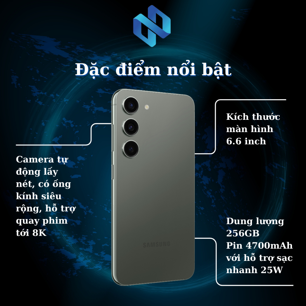 Điện Thoại Samsung Galaxy S23 Plus 256GB Chính Hãng Dung Lượng Lớn Độ Phân Giải FullHD+ Camera Sắc Nét