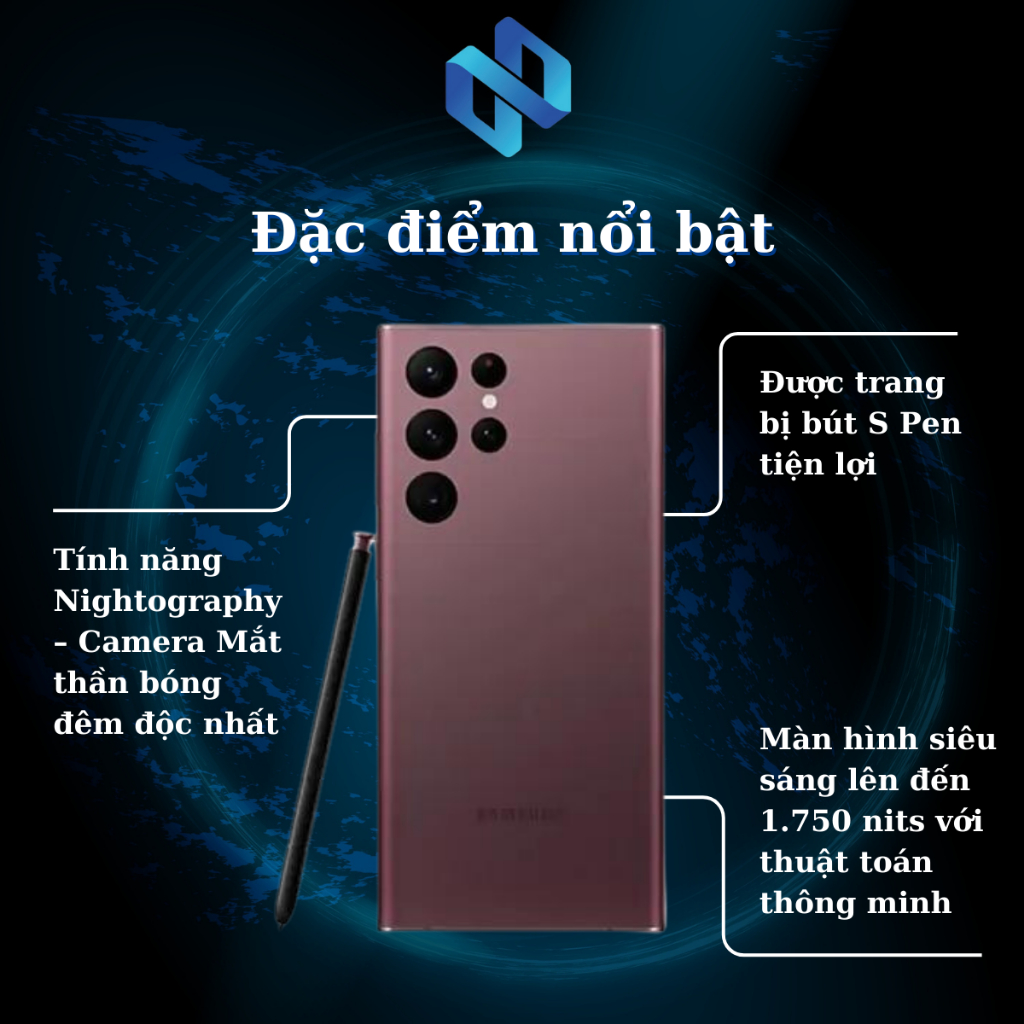 Điện Thoại Samsung Galaxy S22 Ultra S908E 12GB-256GB Chính Hãng Chụp Ảnh Bóng Tối Sắc Nét Thời Lượng Pin Vượt Đỉnh