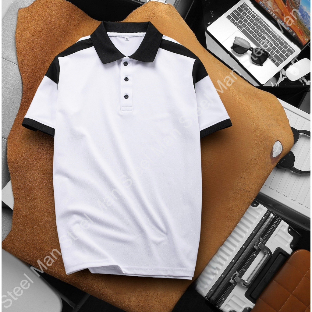 Áo thun Polo nam thời trang tay ngắn STEELMAN chất liệu vải cá sấu thoáng mát dày dặn thiết kế trẻ trung dễ phối đồ