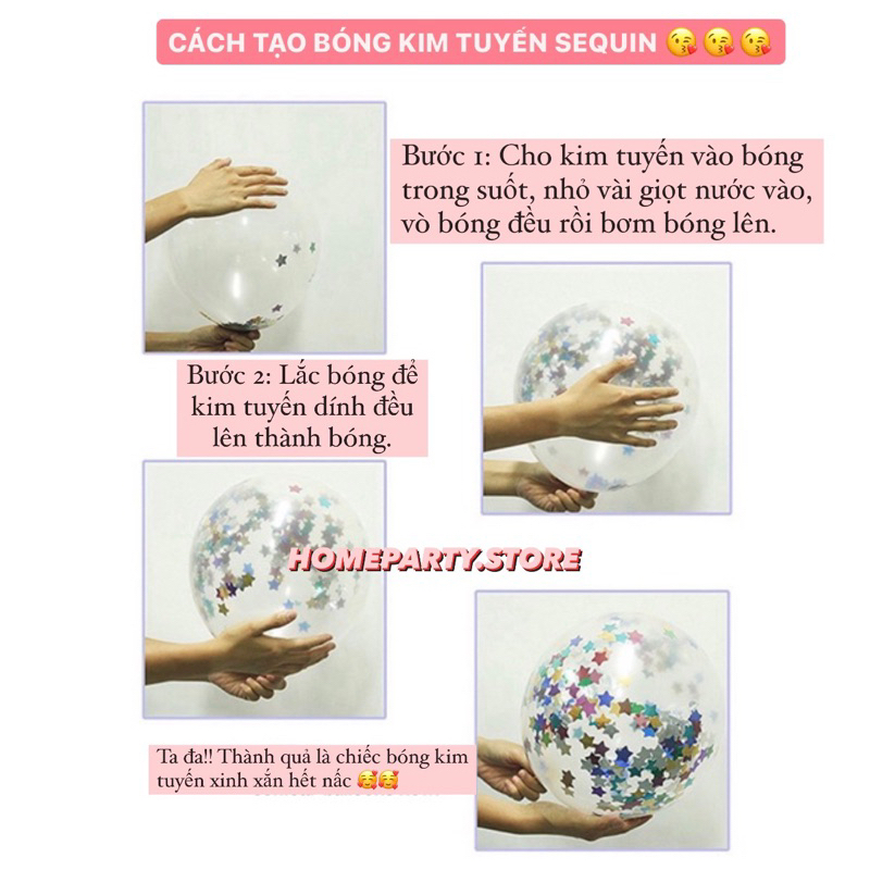 Set Bóng Trang Trí Sinh Nhật - Trụ Bóng Bay Sinh Nhật - Phụ Kiện Trang Trí Bong Bóng