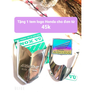 (Mua 1 tặng1} Ốp dè INOX xe Wave Blade  + tặng 1 tem logo Titan HONDDA + giá 1 cặp tại xưởng INOX Vũ