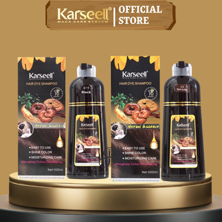 Dầu Gội Phủ Bạc KARSEELL Phủ Bạc Đen Tóc Nâu Tóc Từ Lần Gội Đầu Tiên 100% Thảo Dược Thiên Nhiên