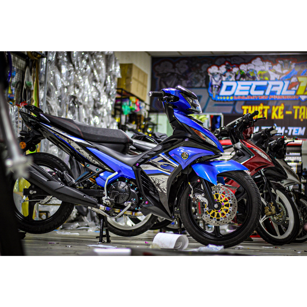 TEM CHẾ LC 135 XANH ĐEN !