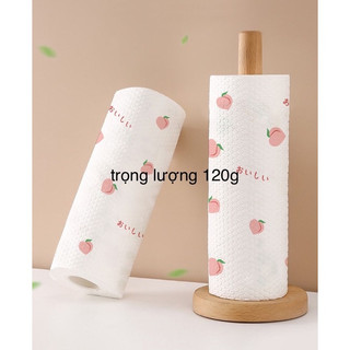 Cuộn khăn giấy Lau Bếp Đa Năng Trắng Họa Tiết