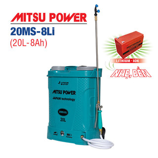 Bình phun thuốc | Bình xịt điện MITSU POWER 20MS-8Li (20L, 08AH)