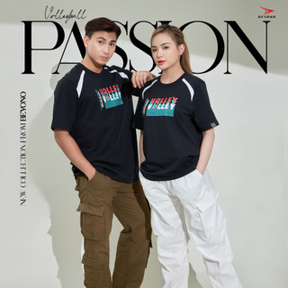 Áo thời trang bóng chuyền Volley Passion 01 màu đen