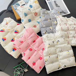Áo gile phao hoạ tiết md1916 cho bé trai, bé gái - jumping beans official store