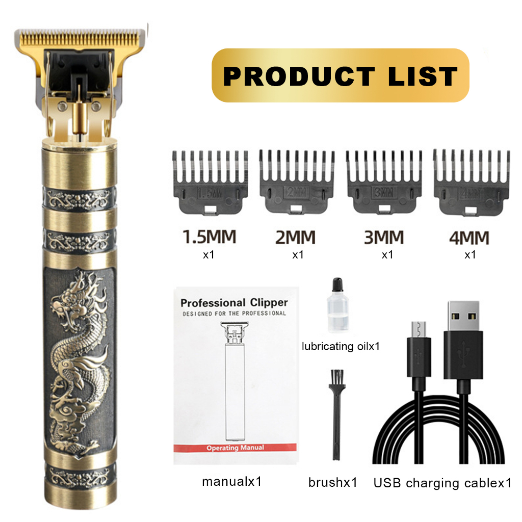 Ông Đơ Cắt Tóc - Tông đơ Không Dây,tông đơ cắt tóc cho bé,Sạc Điện, Pin Bền Đa Năng- Tông đơ cắt tóc gia đình cạo râu