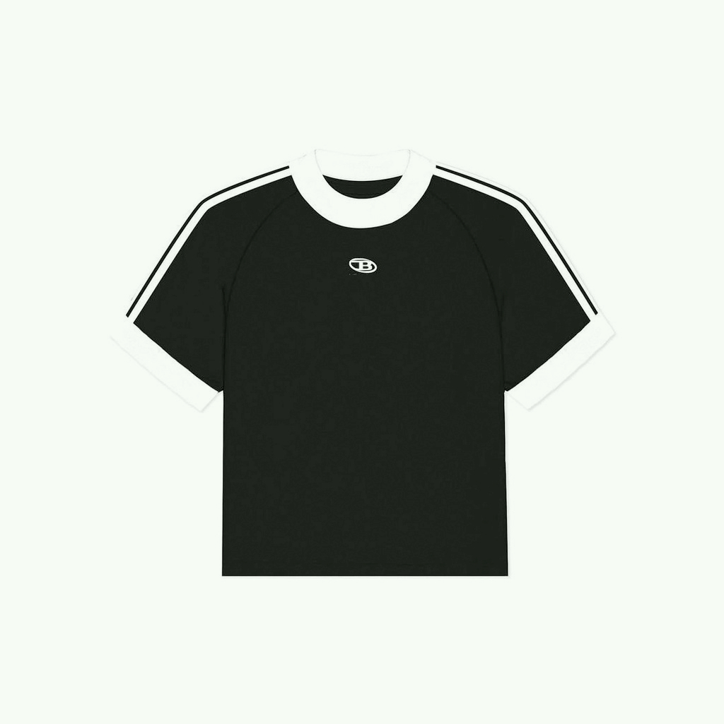 Áo Baby Tee logo B, Áo Thun Baby Tee Cotton 100% Nam Nữ Unisex